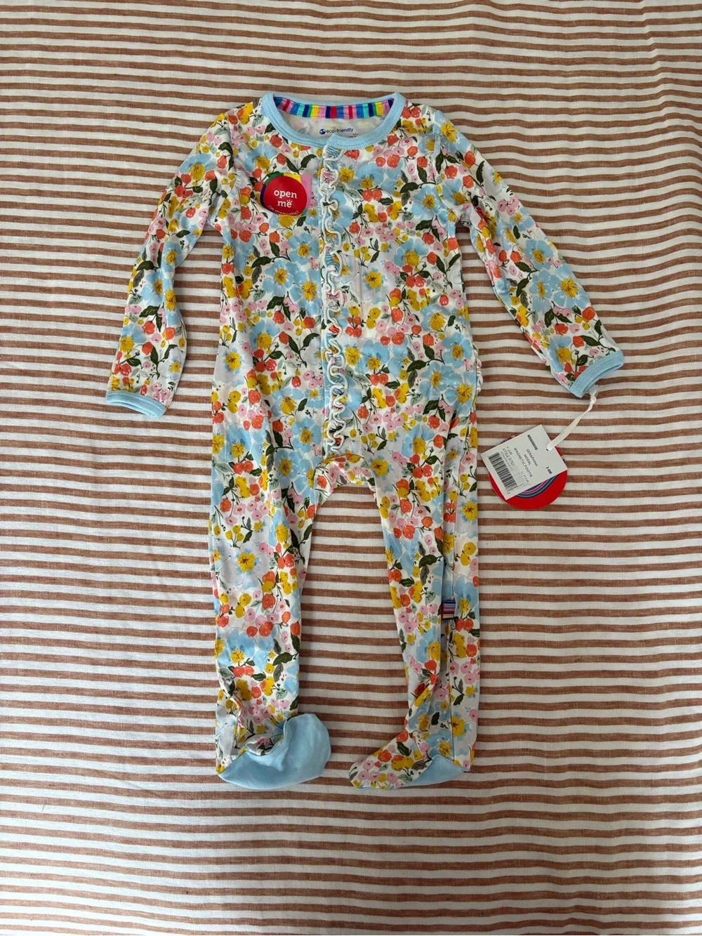 Magnetic Me Floral Baby Set in Light Blue, Yellow & Pink